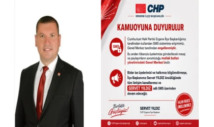 CHP Ergene'de SMS Krizi