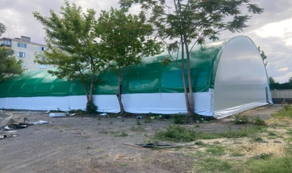 Tenis Kortu Yenilendi