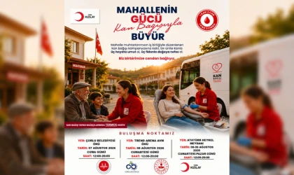 Çorlu’da Kan Bağışı Kampanyası Düzenlenecek