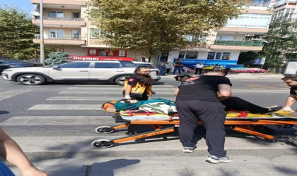YAYANIN AYAĞINI EZEN SÜRÜCÜ YARDIM ETMEK YERİNE KAÇTI